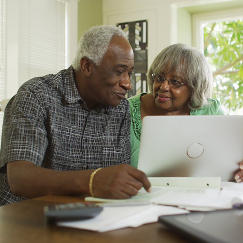 couple learning about life insurance plans