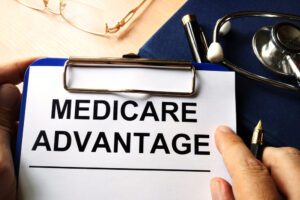 Medicare,Advantage,In,A,Clipboard.,Health,Care,Insurance,Concept.